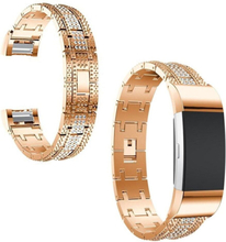 Fitbit Charge 2 elegant alloy watch band - Rose Gold