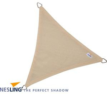 Nesling Coolfit schaduwdoek driehoek gebroken wit 3.6 x 3.6 x 3.6 meter