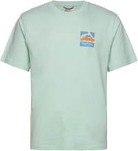 Geo Back Print T-Shirt Tops T-Kortærmet Skjorte Blue Penfield