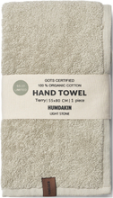 Terry Hand Towel Home Textiles Bathroom Textiles Towels & Bath Towels Hand Towels Beige Humdakin