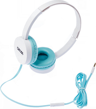 Headphone Happy Color met microfoon white/blue