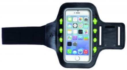 Sportarmband met LED en reflectie strip voor smartphones