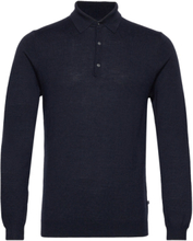 Maklint Tops Knitwear Long Sleeve Knitted Polos Navy Matinique