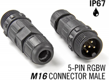 M16 5 Pin IP67 Waterdichte Male Connector