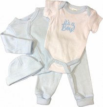 Soft Touch babykleding set It&apos;s a boy blauw 4-delig mt 50/56