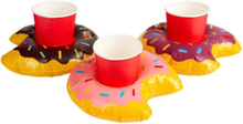 3 stk Oppblåsbare Donuts Drinkbåter