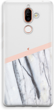 Nokia 7 Plus Transparant Hoesje (Soft) - A touch of peach