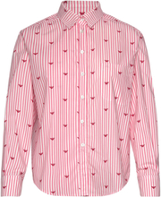 Camicia Tops Shirts Long-sleeved Red Emporio Armani