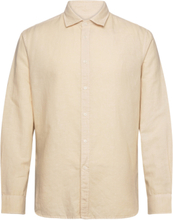 Regular-Fit Linen Cotton Shirt Tops Shirts Casual Cream Mango