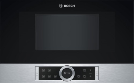 Bosch BFL634GS1 Serie 8 Indbygningsmikroovn - Rustfrit Stål