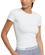 Polo Ralph Lauren Women Slim Fit T-Shirt Vit Small Dam