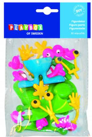 Playbox Light Clay/Modellera Figurdelar 20 delar