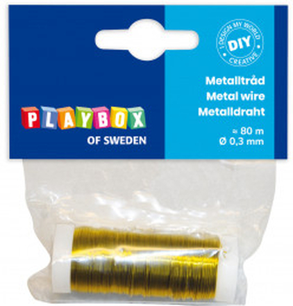 Playbox Metalltrd/Metallwire Guld 0,3mm 80m