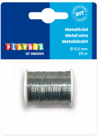 Playbox Metalltrd/Metallwire Silver 0,3mm 25m