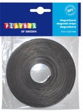 Playbox Magnetband Svart 12,5mm - 5m