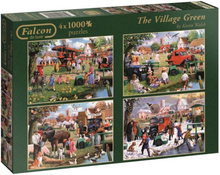 Jumbo Falcon puzzel the village green - 4 x 1000 stukjes