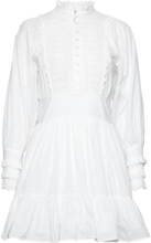 Cotton Slub Mini Dress Dresses Shirt Dresses Hvit By Ti Mo*Betinget Tilbud