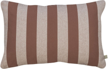 Stripes Cushion Home Textiles Cushions & Blankets Cushions Brown Mette Ditmer
