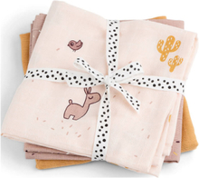 Burp Cloth 3-Pack Gots Lalee Baby & Maternity Baby Sleep Muslins Muslin Cloths Multi/patterned D By Deer