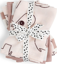 Cloth Wipes 5-Pack Gots Deer Friends Baby & Maternity Baby Sleep Muslins Muslin Cloths Multi/mønstret D By Deer*Betinget Tilbud