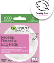 Micellar Reusable Eco Pads 3 Pads Ansiktstvätt Ansiktsvatten Nude Garnier