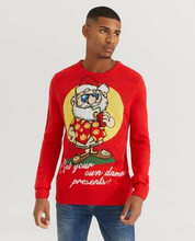 Speechless Stickad tröja Christmas Sweater Röd