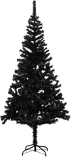 vidaXL Plastgran med fot svart 240 cm PVC