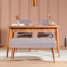 Set med bord och stolar (4 delar) - Gina