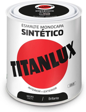 Syntetisk emaljfärg Titanlux 5808993 250 ml Svart