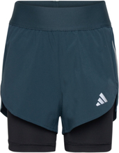 Two-In- Aeroready Woven Shorts Sport Shorts Sport Shorts Blue Adidas Sportswear