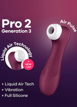 Satisfyer Pro 2 Generation 3 With Liquid Air Red Paineilmavibraattori