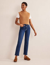 Mittelhohe Jeans mit schmalem Bein Damen Boden, Medium Vintage
