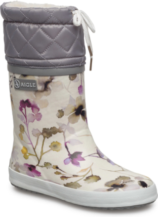 Ai Giboulee Wildflower Shoes Rubberboots High Rubberboots Lined Rubberboots Multi/mønstret Aigle*Betinget Tilbud