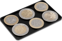 Coin Card för slim wallets myntförvaring aluminium