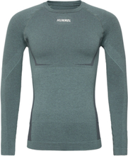 Hmlte Mike Seamless T-Shirt L/S Sport T-Langærmet Skjorte Green Hummel
