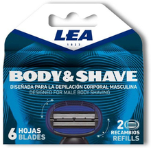 LEA Men Body & Shave 6 Blade Razorblades