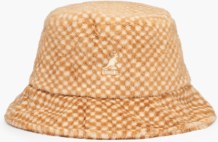 Kangol - Faux Fur Bucket Headwear - Khaki - M