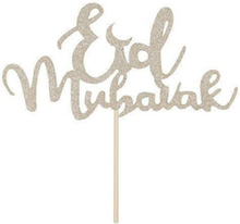 Eid Mubarak Tårtdekoration - Silver