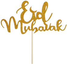 Eid Mubarak Tårtdekoration - Guld
