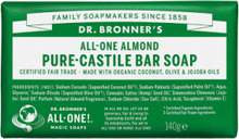Pure-Castile Bar Soap Almond Håndsåpe Nude Dr. Bronner’s*Betinget Tilbud