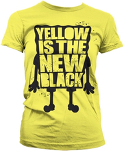 Yellow Is The New Black Girly T-Shirt, T-Shirt