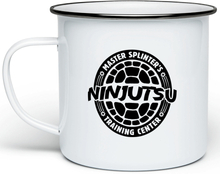 Teenage Mutant Ninja Turtles Master Splinter's Ninjutsu Training Center Enamel Mug - White