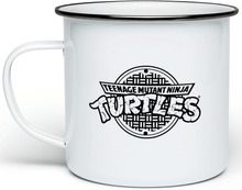 Teenage Mutant Ninja Turtles Sewer Logo Enamel Mug - White