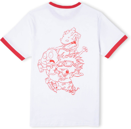 Rugrats Unisex Ringer T-Shirt - Weiß/Rot - L