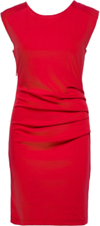India Round-Neck Dress Dresses Bodycon Dresses Rød Kaffe*Betinget Tilbud