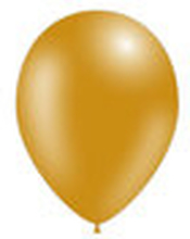 100 stuks - Feestballonnen metallic goud 26 cm professionele kwaliteit