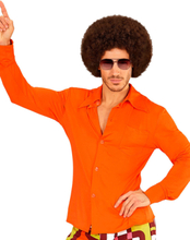 70 Talls Orange Kostymeskjorte til Herre - Strl S/M