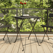 vidaXL Hopfällbart cafébord svart 55x54x71 cm konstrotting