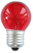Gekleurde heldere lamp rood 15W E27 10 stuks