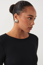 Gina Tricot - Uneven oversized earrings - Ørepynt - Silver - ONESIZE - Female